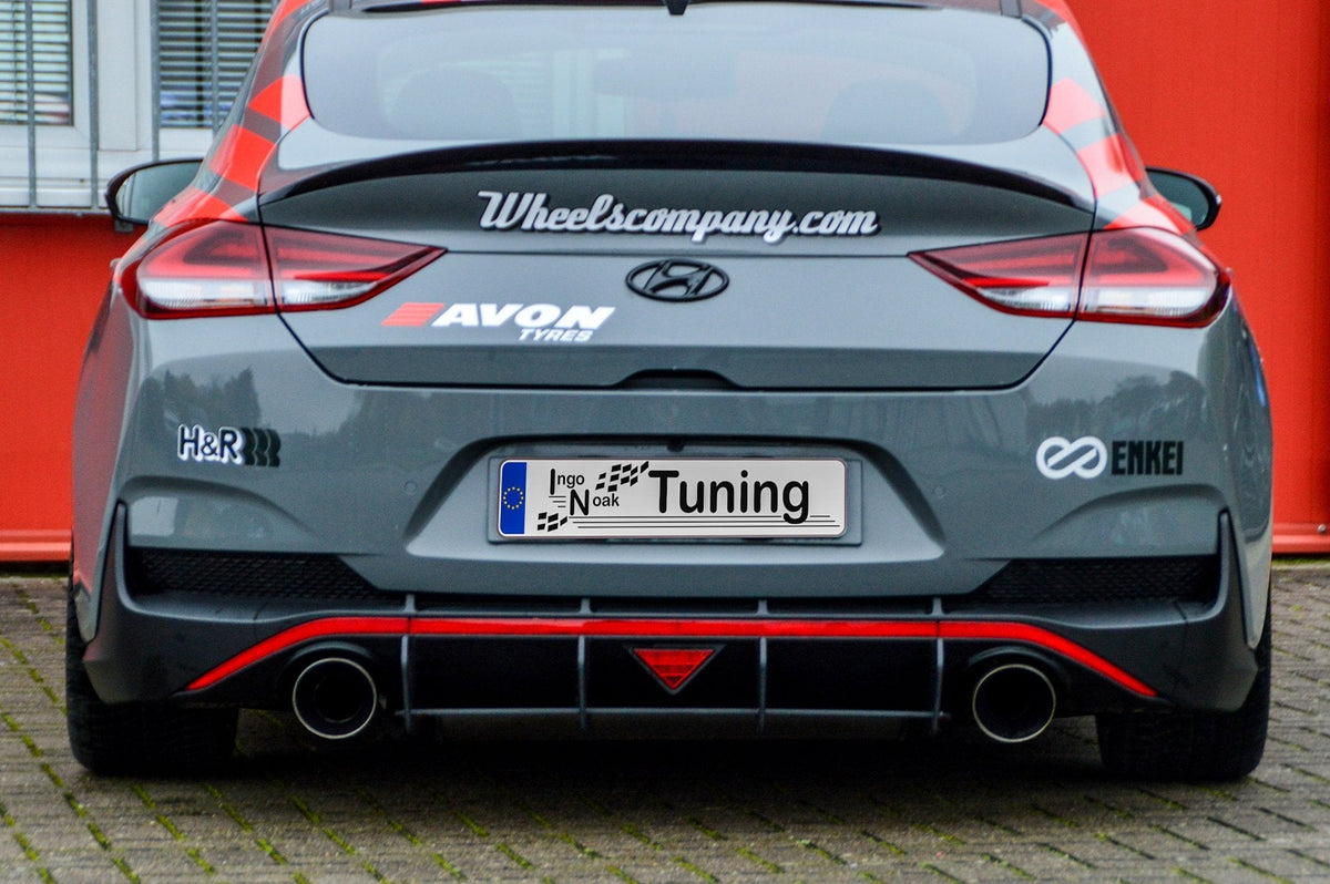 Ingo Noak Tuning Bodykit für Hyundai I30N Fastback ab 2017-2021, Sicht auf Stoßstange und Seitenschweller