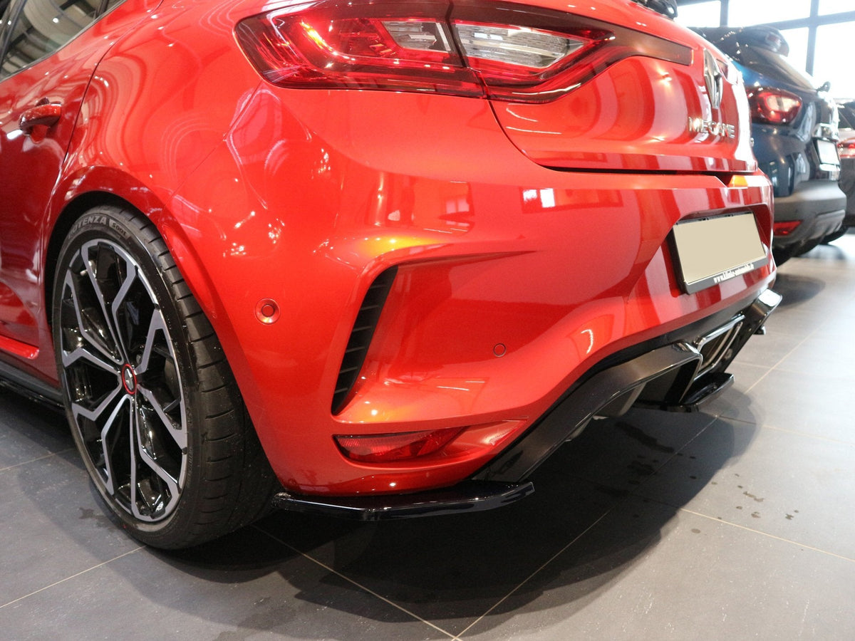 Heckdiffusor und Heckansatz 5-tlg für Renault Megane 4 RS Facelift, Ingo Noak Tuning, sichtbare Karosserie- und Diffusor-Details