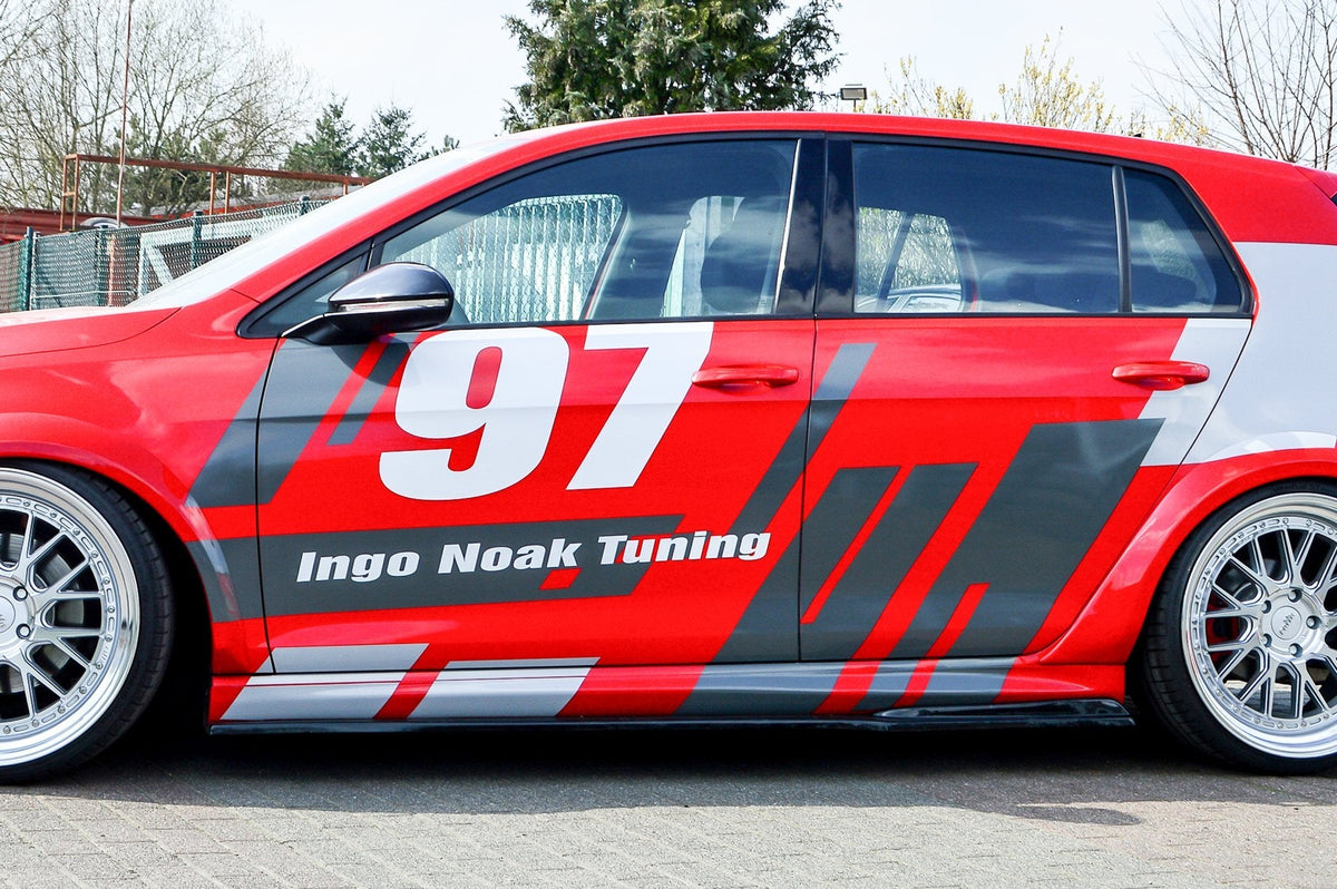 Cup2 Race Optik Seitenschweller aus 4 tlg. für VW Golf 7 GTI