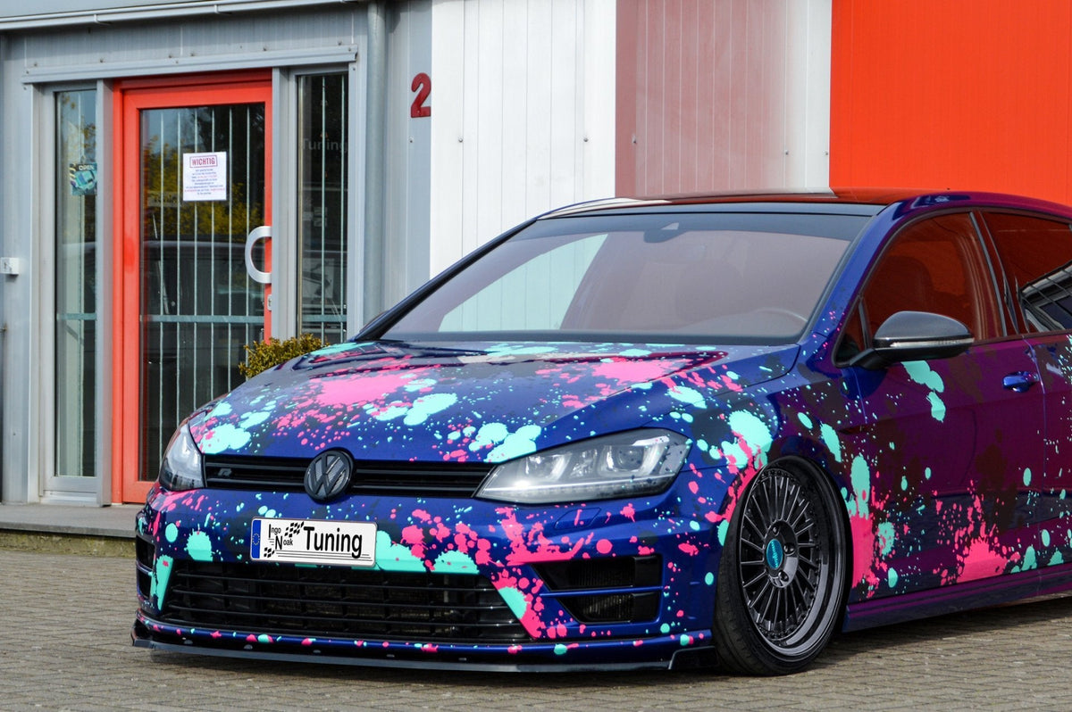 Cup Frontspoilerlippe mit Wing für VW Golf 7 R+ R-Line AU - Ingo Noak Tuning