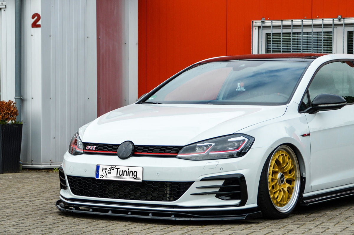 VWGolf 7 GTI TCR Frontspoiler mit Wing, Spoilerschwert von Ingo Noak Tuning, aus Kunststoff, detailreich sichtbar