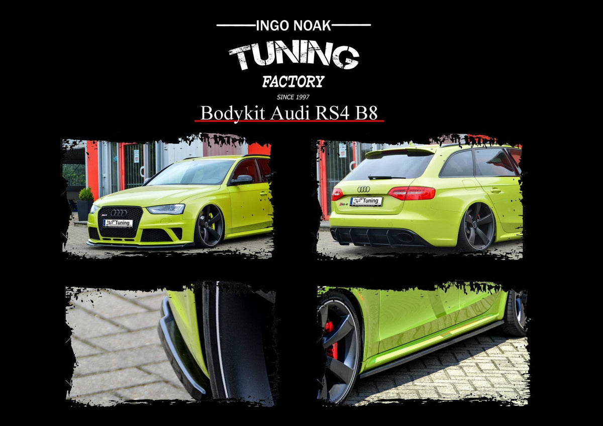 Ingo Noak Tuning Bodykit für Audi RS4 B8 8K, Modelljahr 2012-2015, sichtbare Stoßstange und Seitenteile