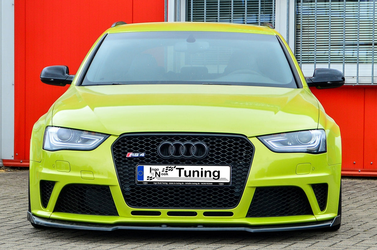 Bodykit für Audi RS4 B8 8K, inklusive Stoßstangen und Seitenschweller, in schwarzer Lackierung, von Ingo Noak Tuning