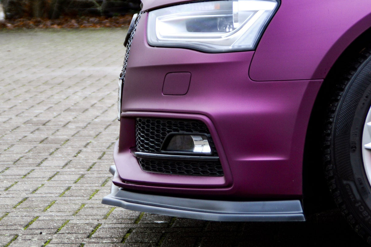 Cup Frontspoilerlippe V2 für Audi A4+ S4 B8 Facelift S-Line Bj. 2011-2015