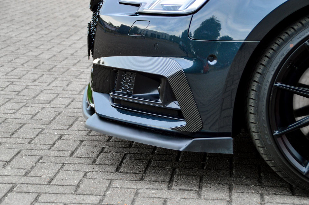 Frontspoilerlippe V2 mit Wings für Audi A4 S-Line S4 B9, in Wagenfarbe, inklusive Tuning-Design, von Ingo Noak Tuning