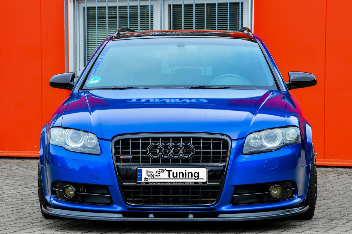 Vordere Spoilerlippe V2 für Audi A4 S4 B7 Avant S-Line, Ingo Noak Tuning, aus Kunststoff, sportliches Design