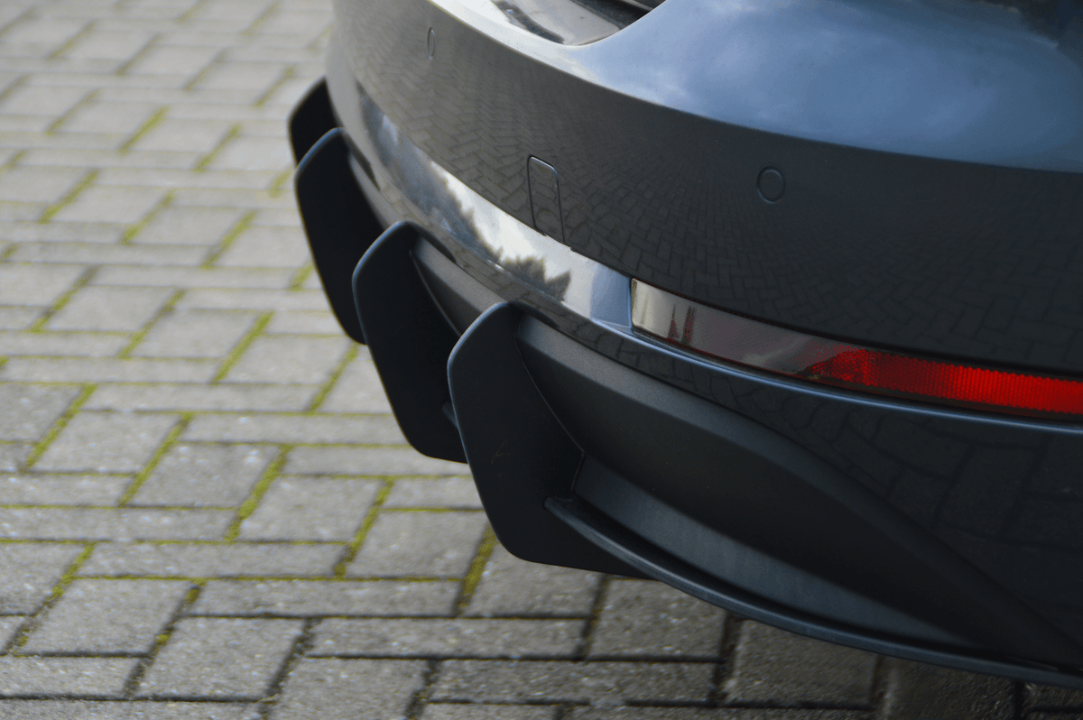 Gefräster ABS Heckansatz für Audi A4 B9 Avant Vorfacelift, Ingo Noak Tuning, sichtbare aerodynamische Fahrzeugverkleidung