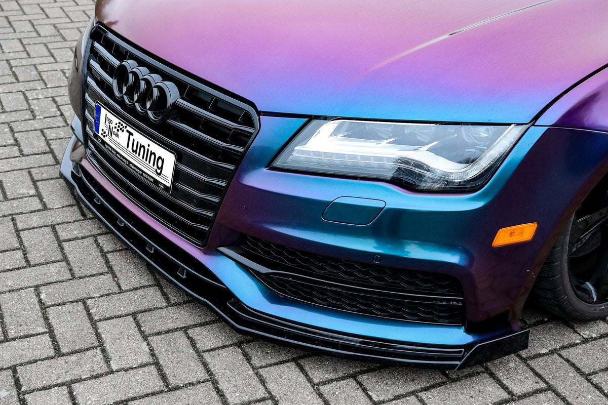 Cup Frontspoilerlippe mit Wings V2 für Audi A7 S-Line + S7