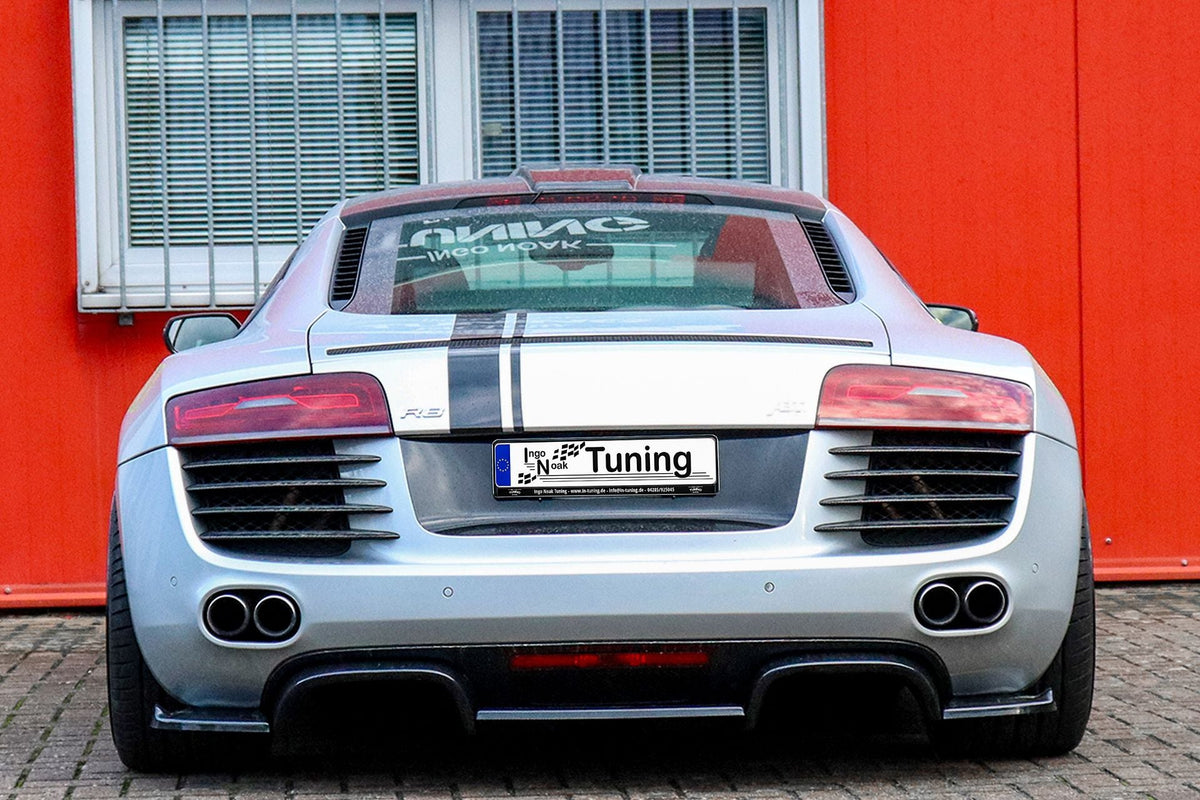 Hinterachsensatz 5-tlg. für Audi R8 42 V8 von Ingo Noak Tuning, sichtbar auf dem Auto montiert