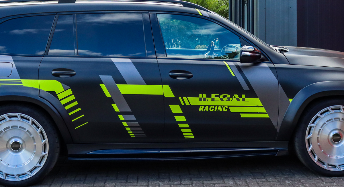 CUP Seitenschwellersatz mit Wing vorne für Mercedes GLS 63 AMG 4 Matic