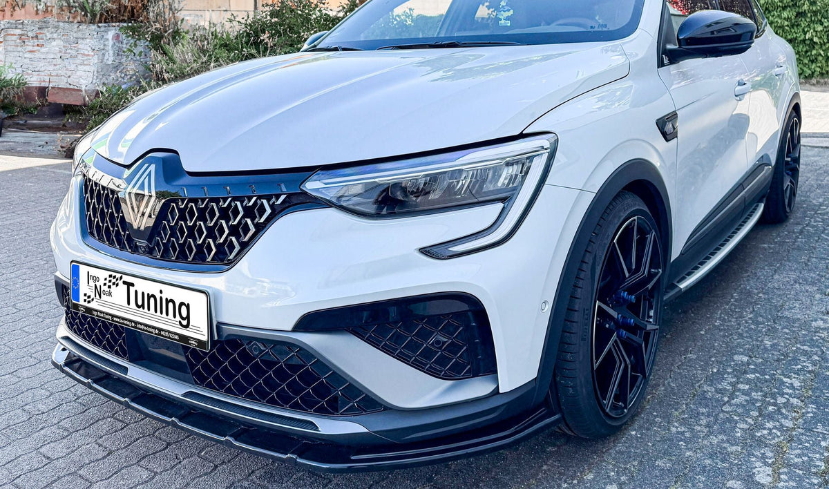 Frontspoiler Spoilerschwert für Renault Arkana RS-Line, Ingo Noak Tuning, aus hochwertigem Material, sichtbar im Bild.