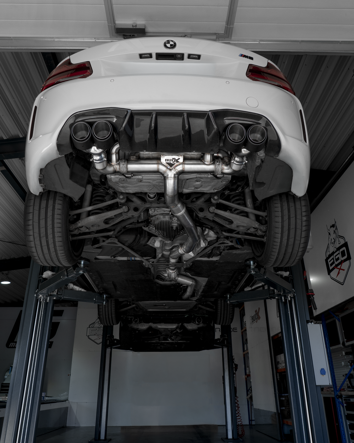 EGO-X Abgasanlage 3,5" / 89mm BMW M2 F87 (N55) 370PS (mit ECE*)