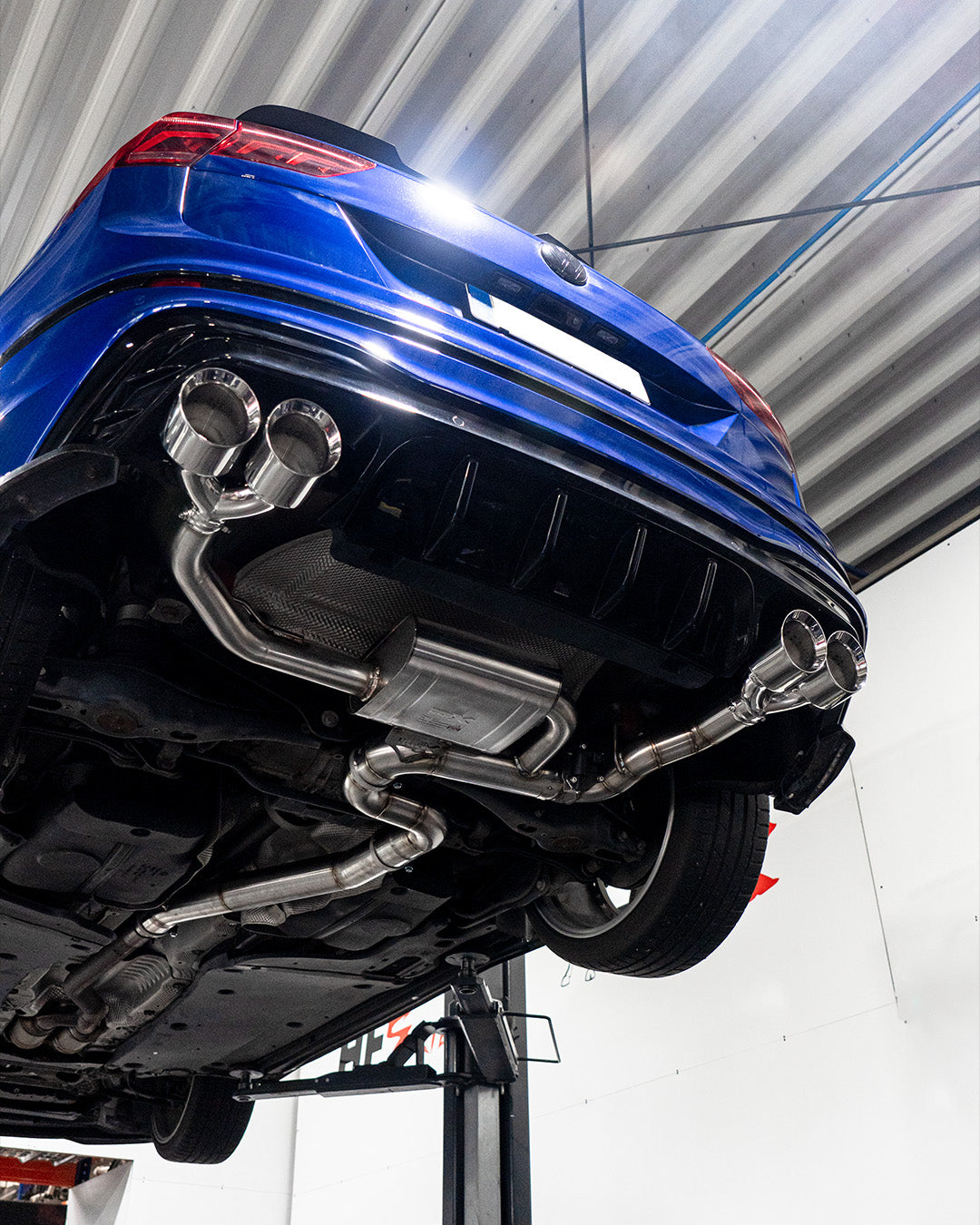 EGO-X Abgasanlage 3,5" VW Volkswagen Tiguan 3 2,0 TSI 4 Motion (CT1) (Motor DNPB 195KW/265PS)