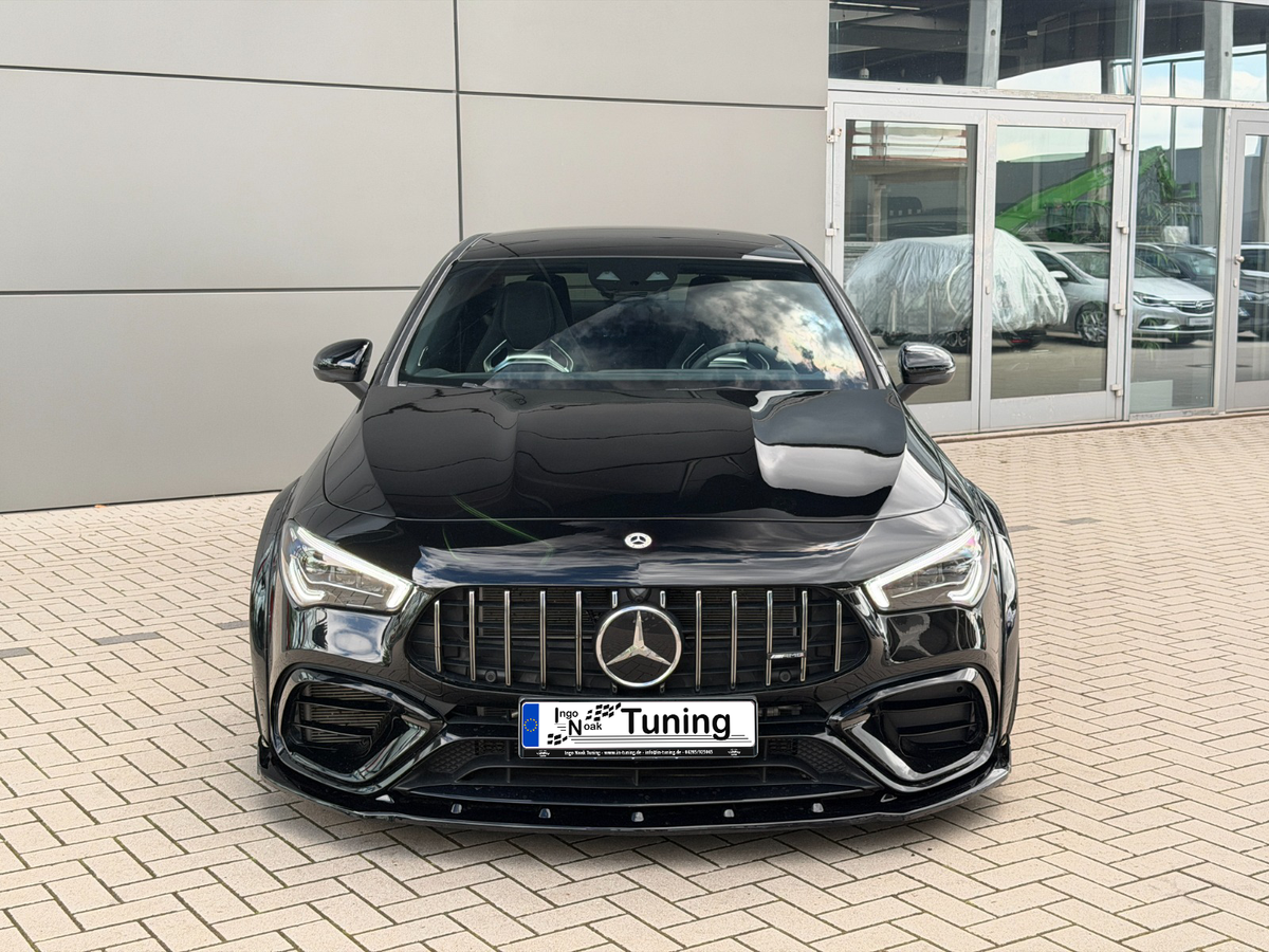Frontspoilerlippe mit Wings aus ABS für Mercedes CLA 35/45 AMG, aerodynamisches Tuning, Ingo Noak Tuning.