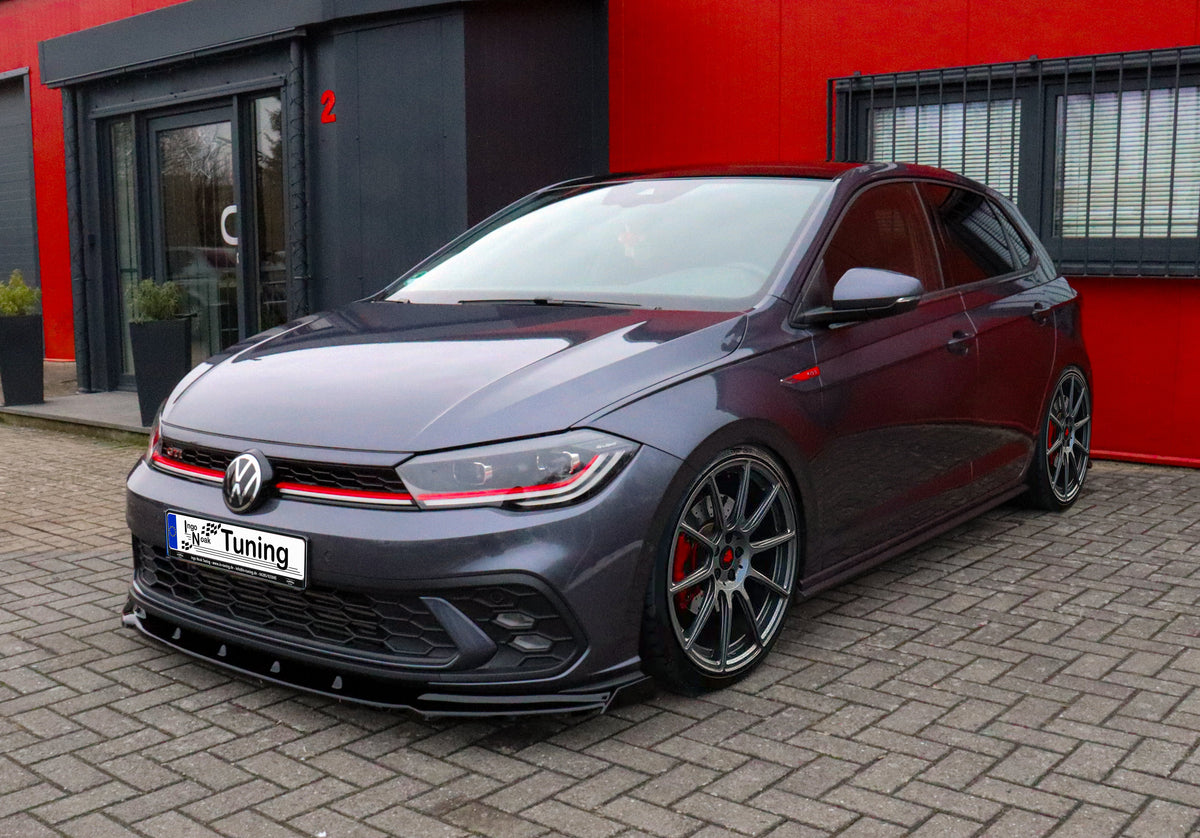Ingo Noak Tuning Spoilerschwert Cuplippe mit Wings für VW Polo 6 GTI 2G Facelift, heckspoiler, sportliches Design