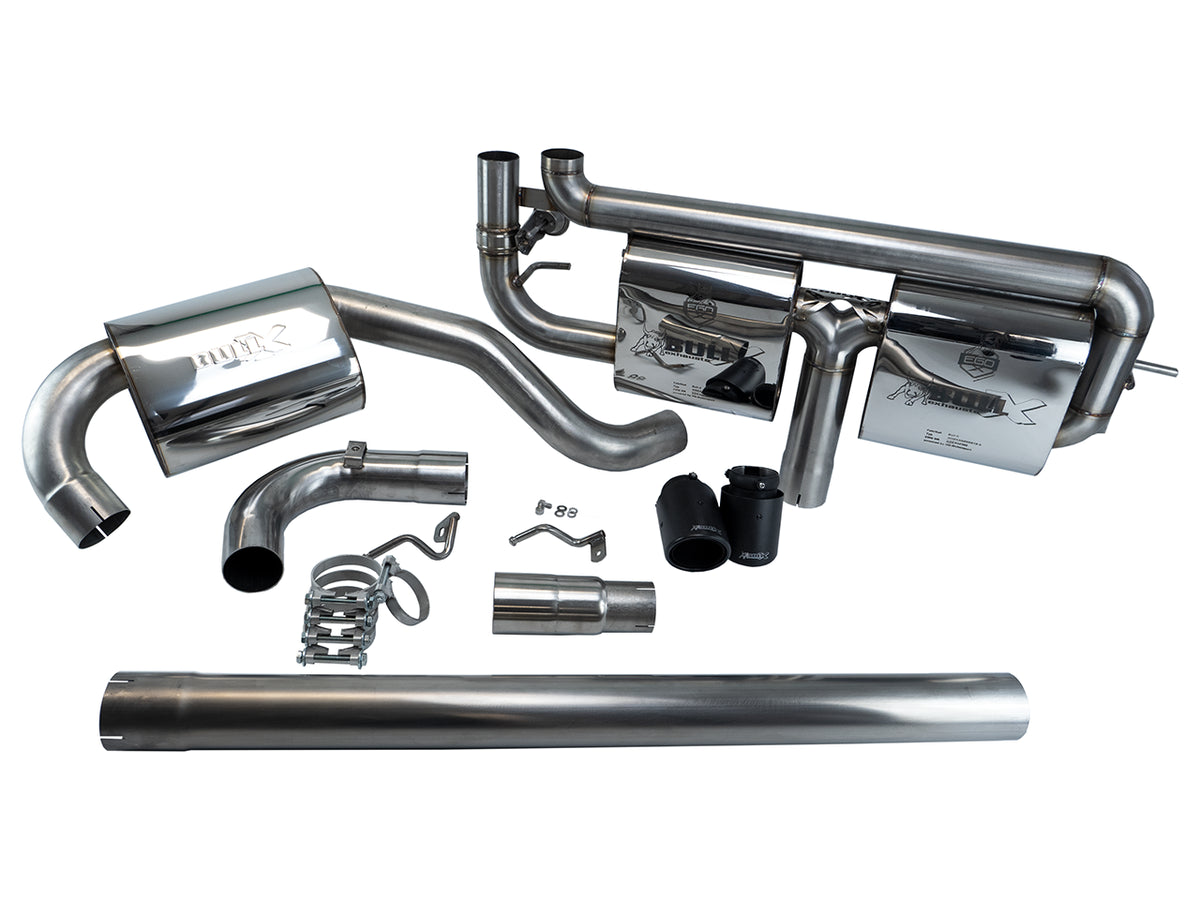 EGO-X Abgasanlage 3" linksseitig Seat Leon 5F 1.8 TSI 180PS (mit ECE*)