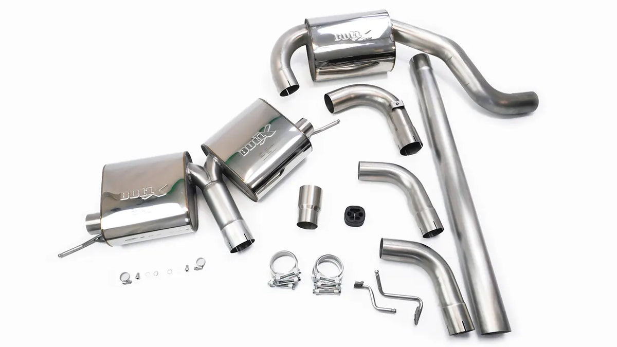 Bull-X Abgasanlage 3" Y-Style VW Golf 7 GTI FL 245PS, Seat Leon 5F Cupra 300 (mit ECE*)