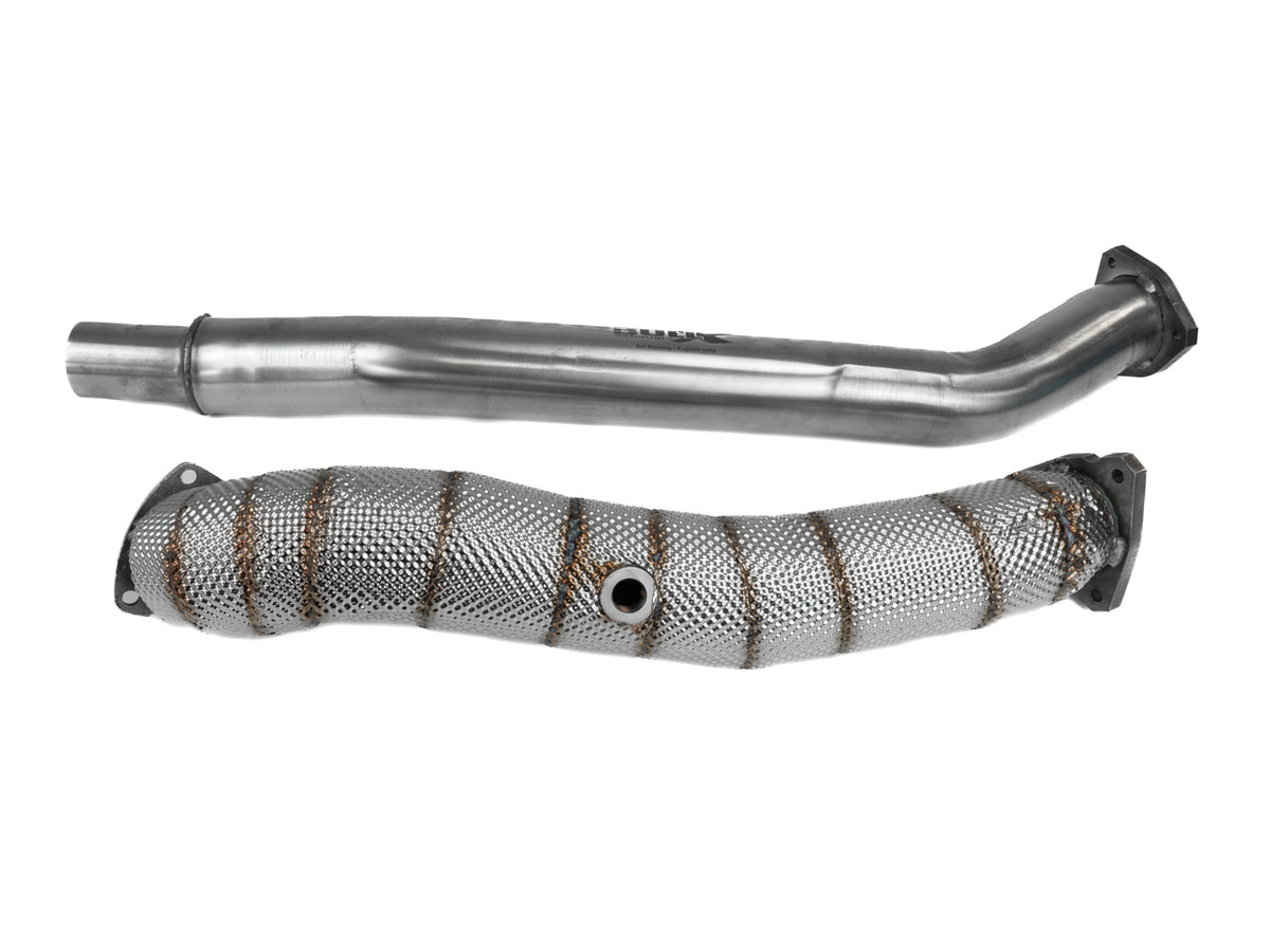 Bull-X Downpipe Ober- u. Unterteil 2,75"/ Kat + DPF-Ersatzrohr Audi A6 C6/4F 2.7-3.0 TDI