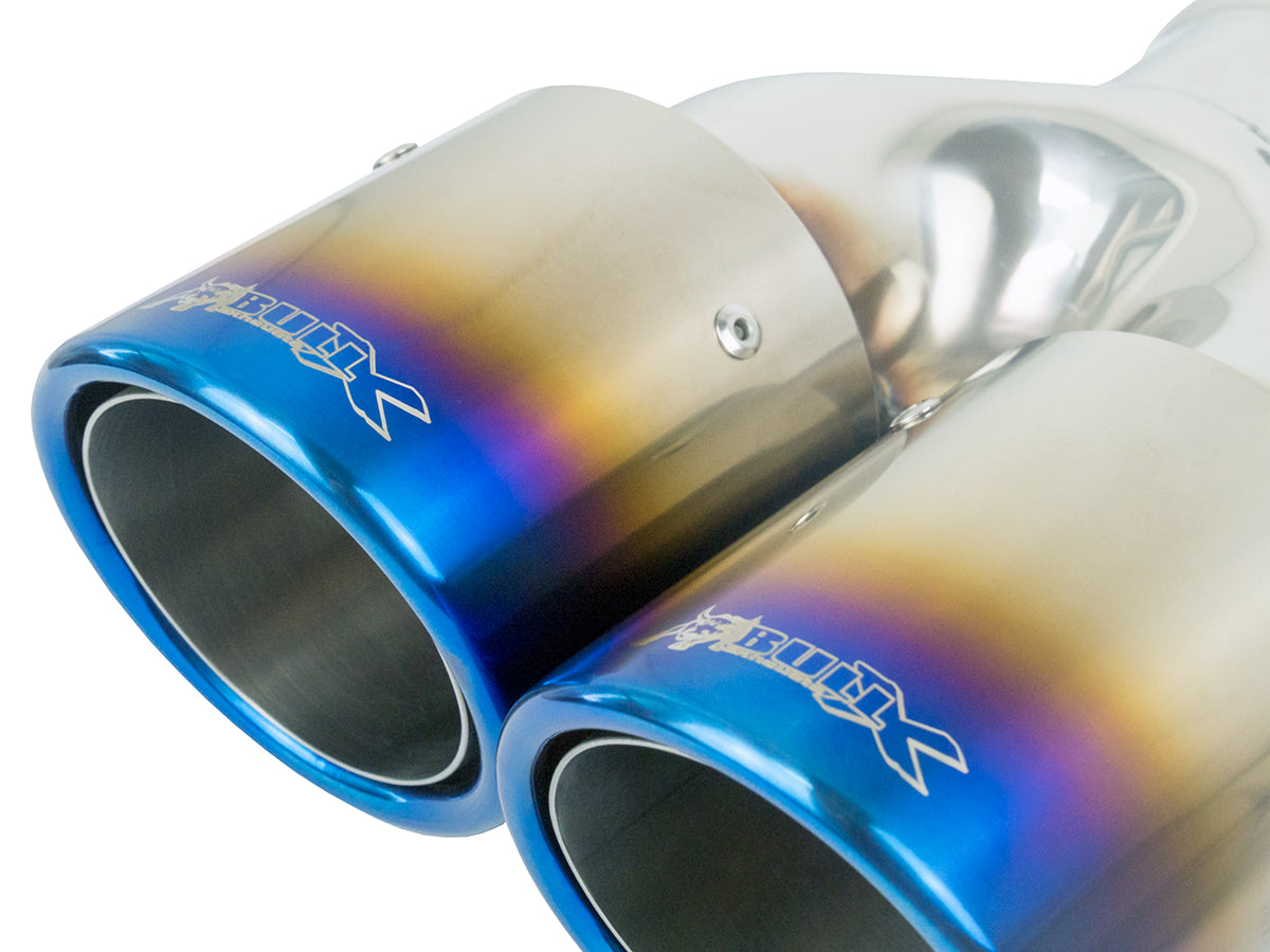 Bull-X Endrohrset Y-Style: Typ 19 Titan versetzt 4x101mm (A:1x64mm + 1x76mm)