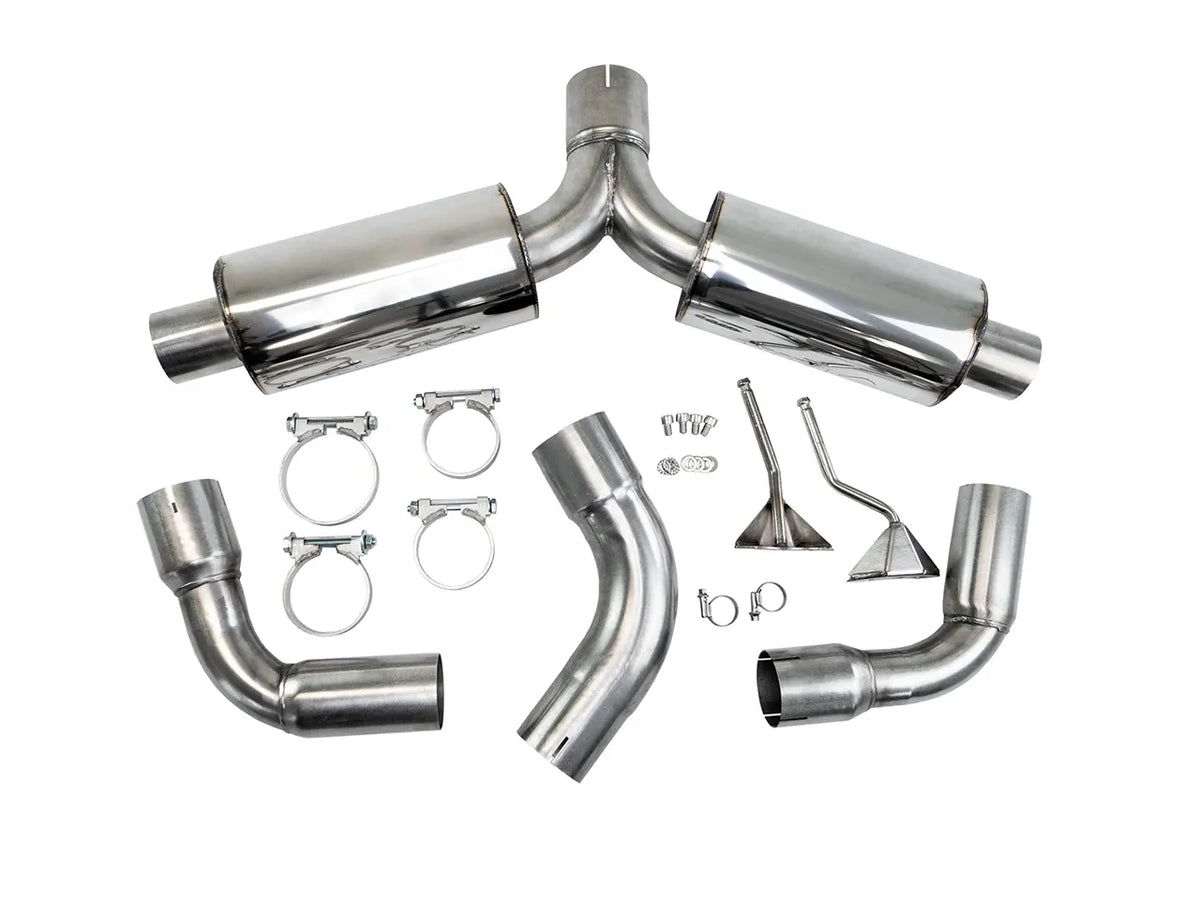 Bull-X ECE Endschalldämpfer 3" Y-Style Golf 7 GTI, Leon 5F
