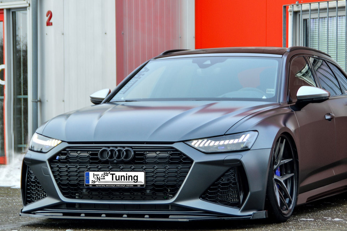 Cup Frontspoilerlippe mit Wing für Audi RS6 C8 ab Bj. 2019- - Ingo Noak Tuning