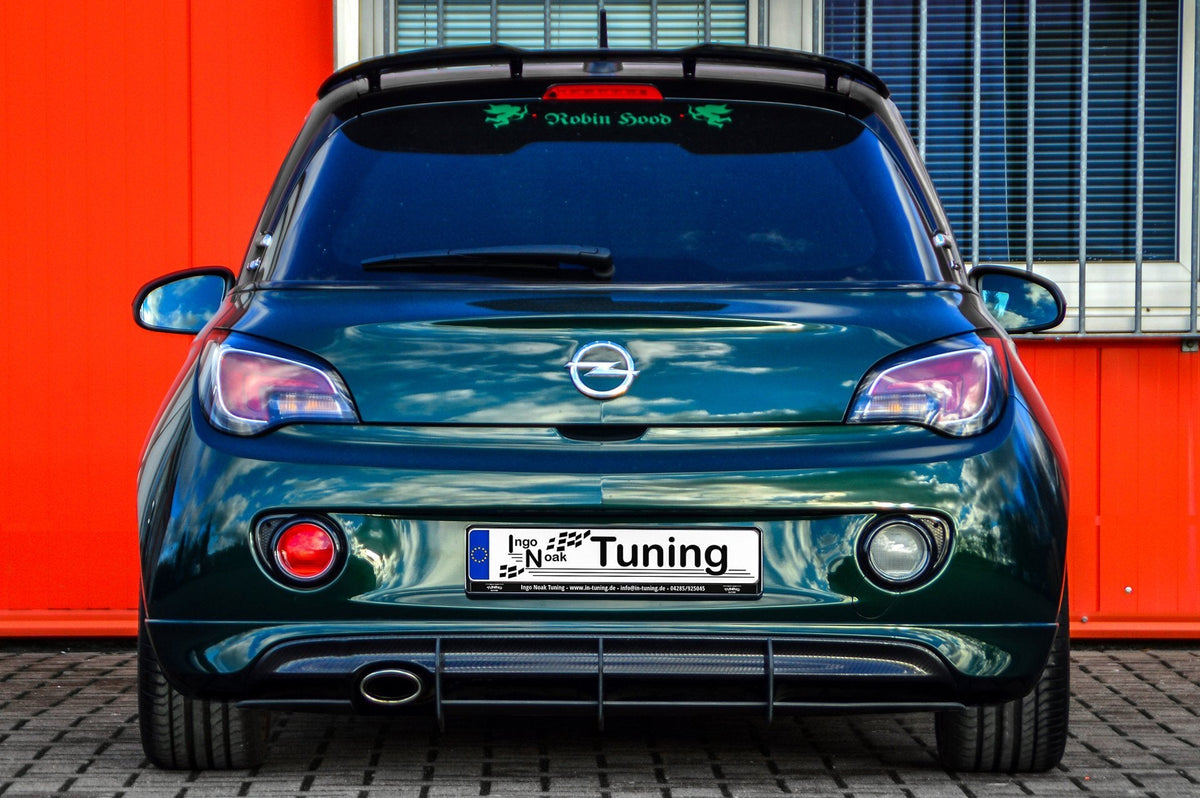 Gefräster Heckansatz mit Finnen für Opel Adam S + OPC-Line ab Bj. 2015