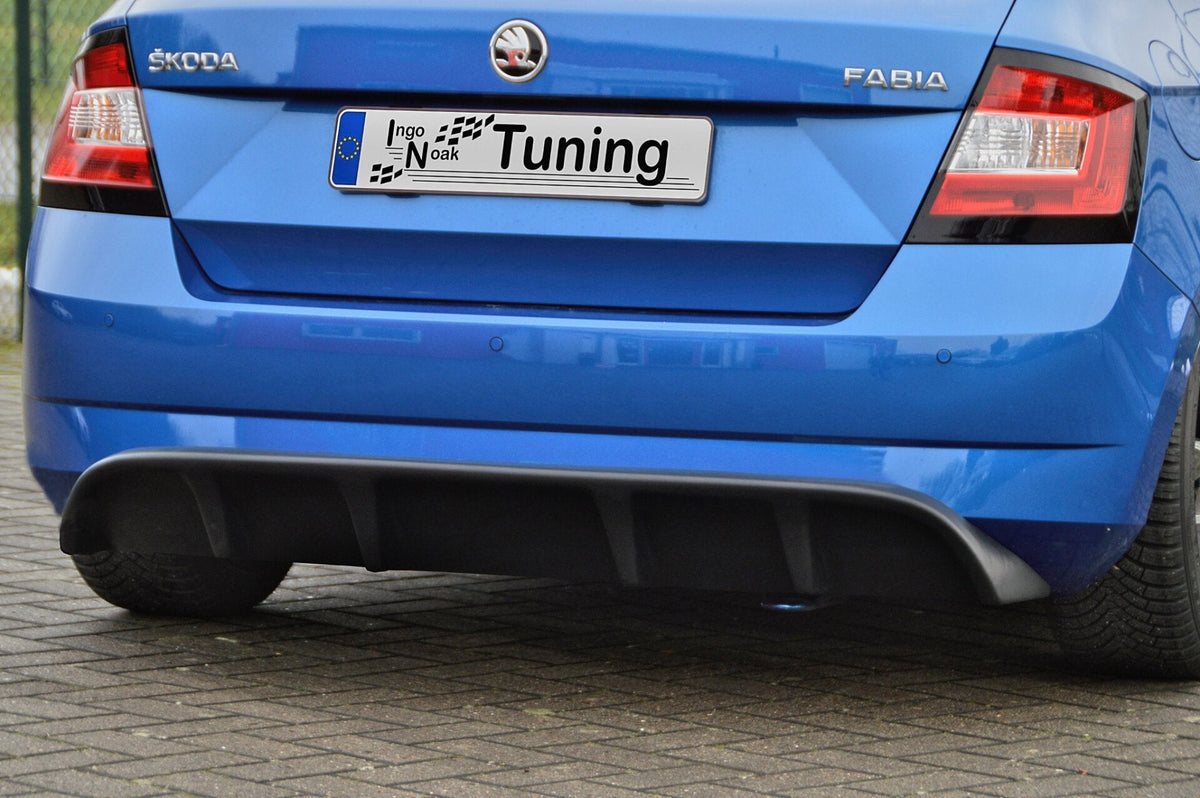 Heckdiffusor für Skoda Fabia 3 NJ von Ingo Noak Tuning, aus hochwertigem Material, passend für das Fahrzeugmodell.