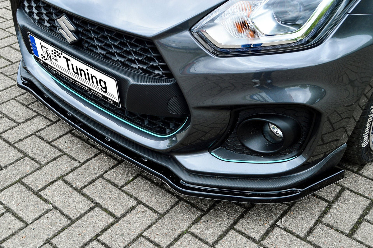 Schwarze ABS-Cuplippeaus für Suzuki Swift Sport RZ/AZ von Ingo Noak Tuning, sichtbare Passform und Design.