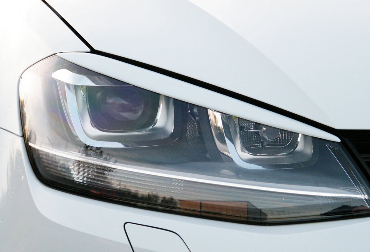 Scheinwerferblendensatz für VW Golf 7 AU, Ingo Noak Tuning, klare und passgenaue Fahrzeugbeleuchtung, originalgetreu gestaltet