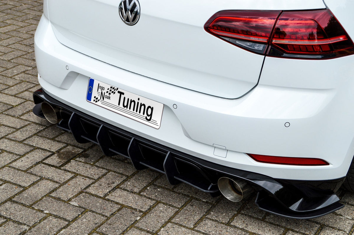 Racing Heckansatz Diffusor mit Seitenteilen für VW Golf 7 GTI TCR, Ingo Noak Tuning, aus Carbon oder Kunststoff gefertigt