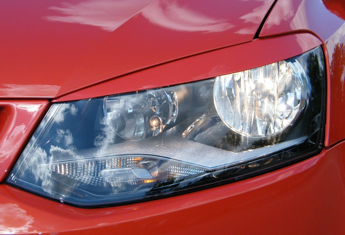 Scheinwerferblendensatz für VW Polo 5 6R, Ingo Noak Tuning, mit klaren Blenden für modernes Aussehen.