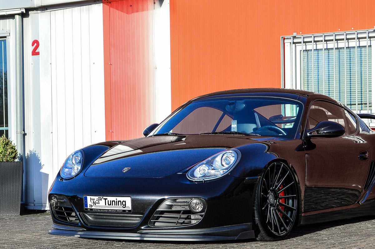 Frontspoilerlippe Cuplippe mit Wing für Porsche Cayman 987 aus ABS
