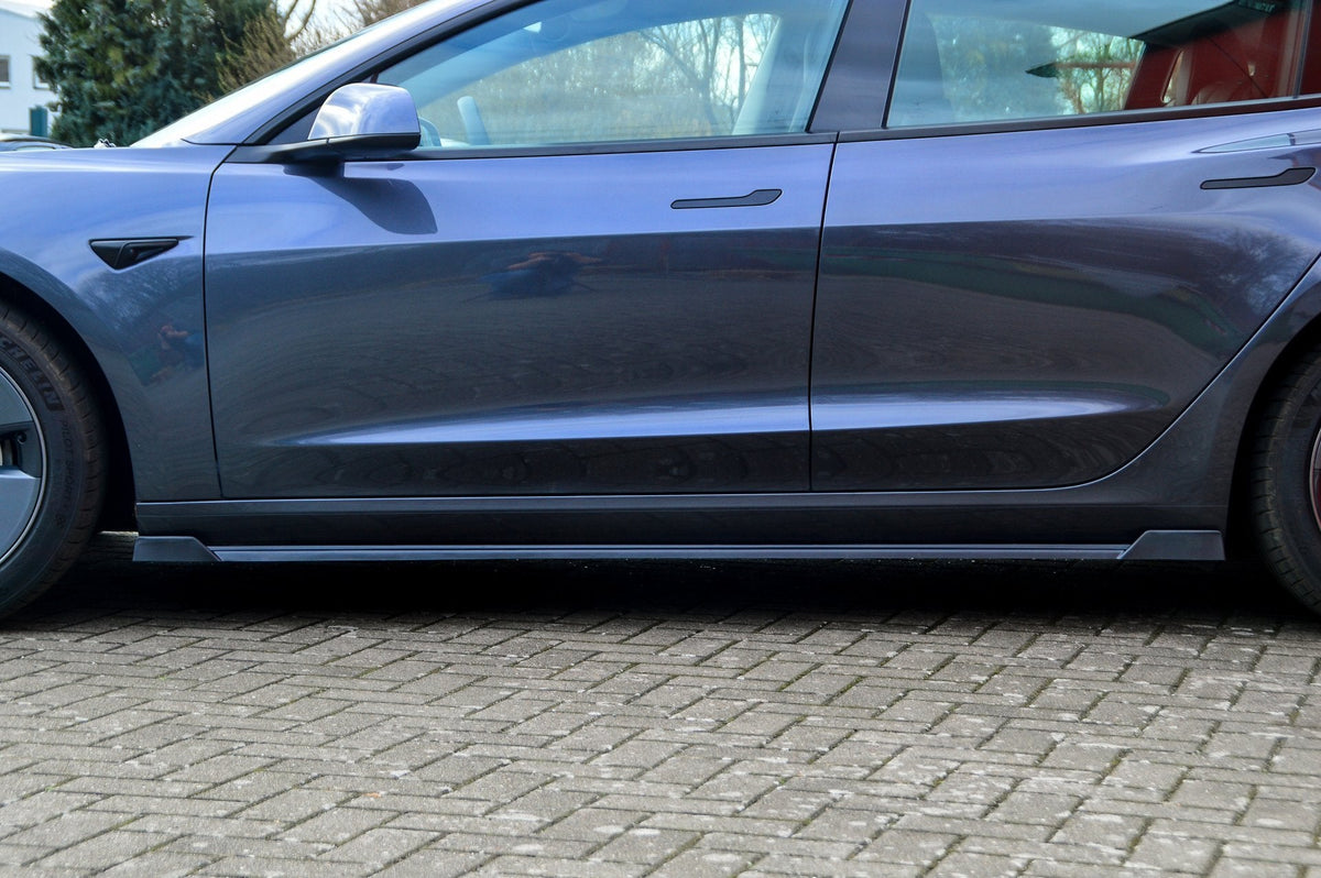 CUP Seitenschweller mit Wing vorne + hinten für Tesla Model 3 ab Bj. 2017