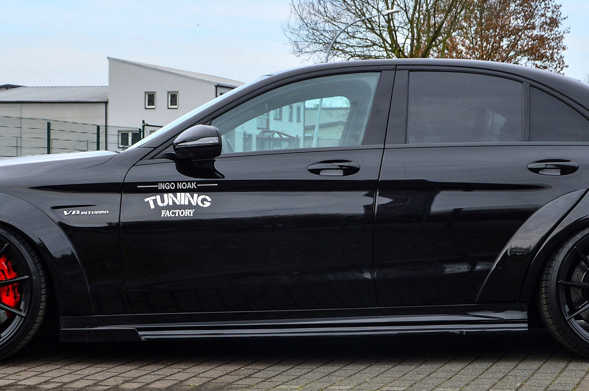 Cup Seitenschweller mit Wing vorne für Mercedes C-Klasse C63AMG+S