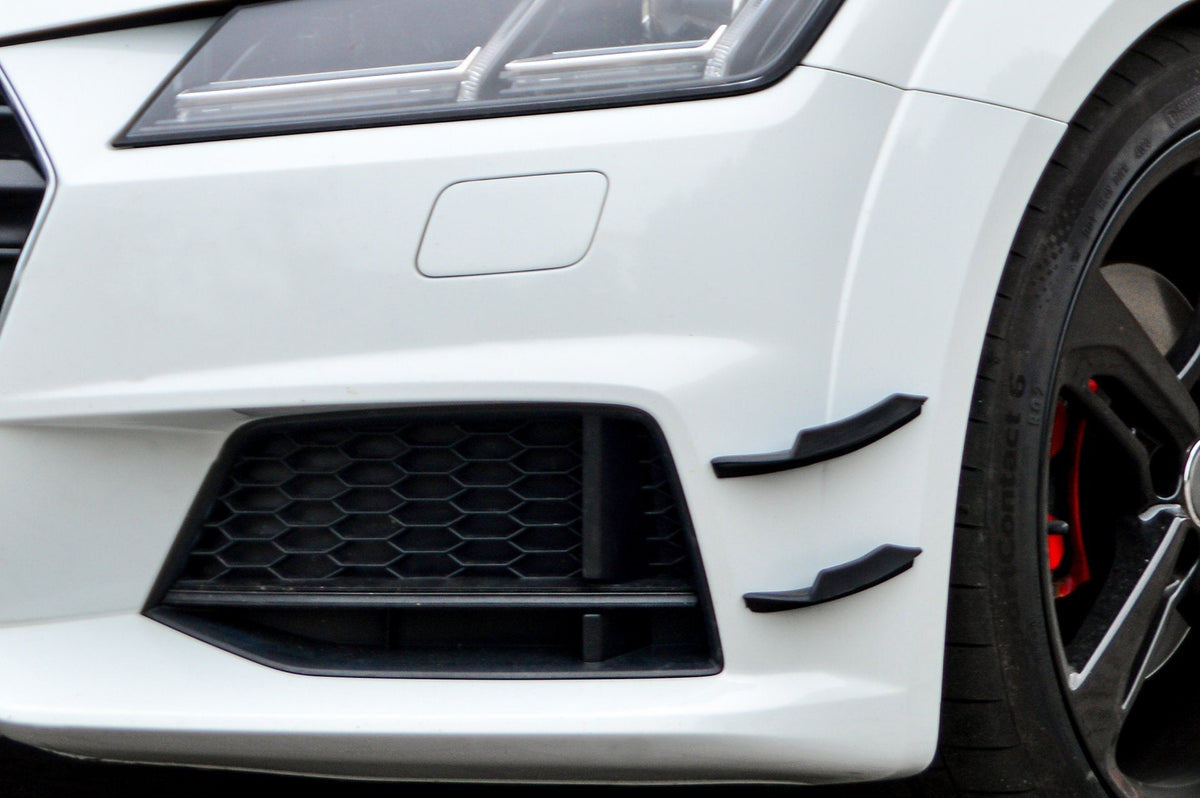 ABS Spoilerflaps für Audi TT TTS 8S S-Line von Ingo Noak Tuning, sichtbare Spoilerflaps an Fahrzeugseite