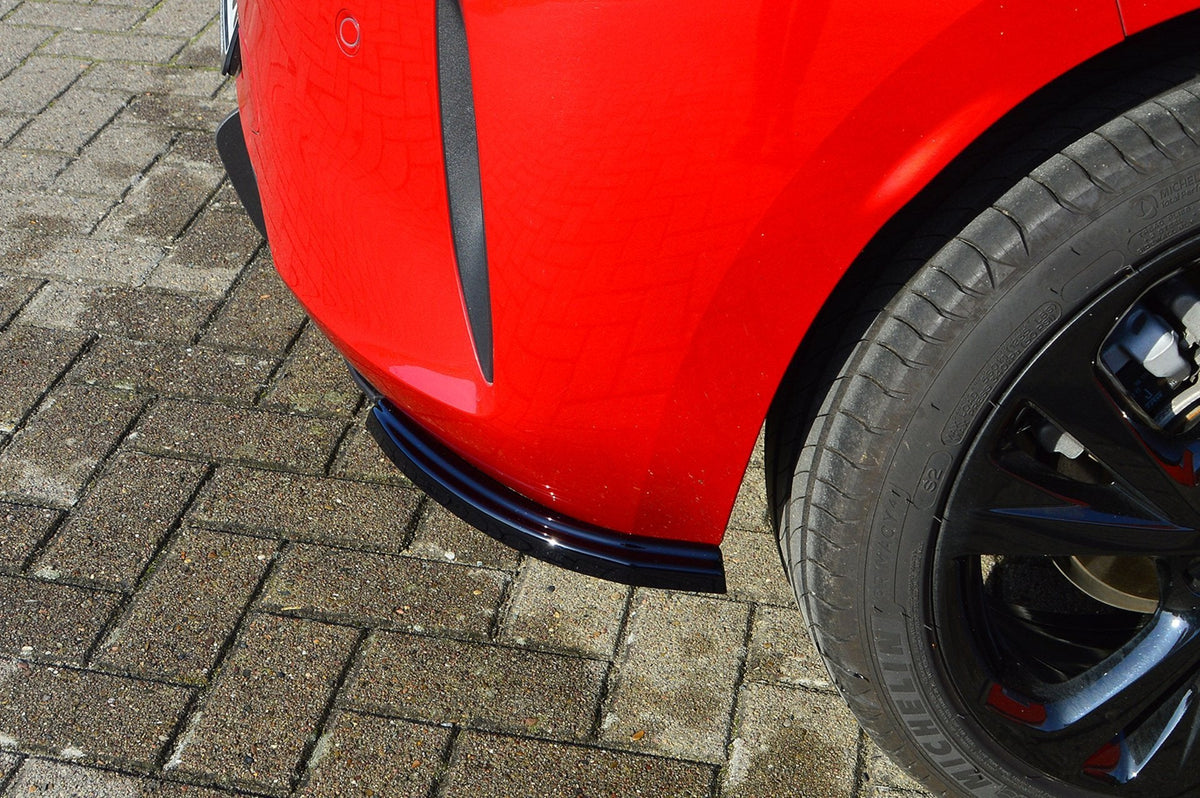 Heckansatz Seitenteile aus ABS für Opel Corsa F, Ingo Noak Tuning, sichtbar auf dem Fahrzeug installiert