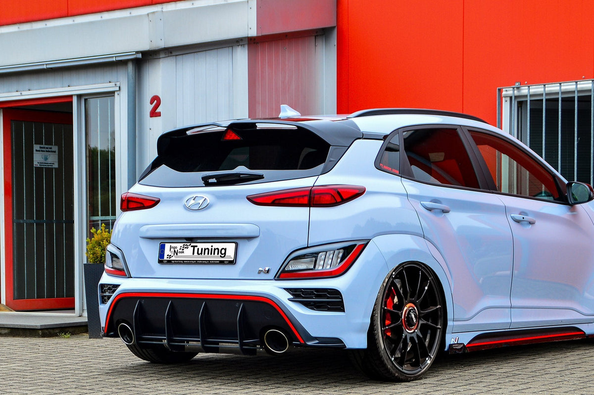 Ingo Noak Tuning Bodykit für Hyundai Kona N ab 2020, seitliche Stoßstangen und Frontzierleisten, sportliches Design