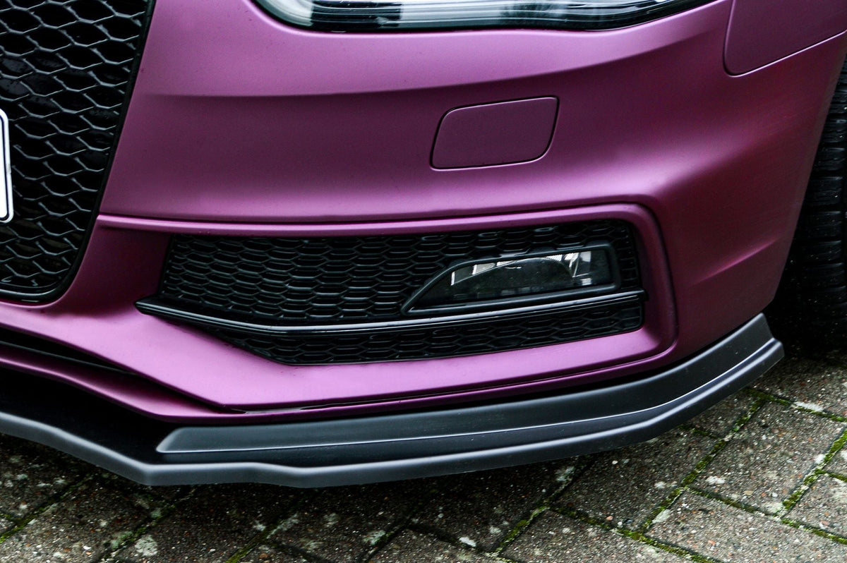 Cup Frontspoilerlippe V2 für Audi A4+ S4 B8 Facelift S-Line Bj. 2011-2015