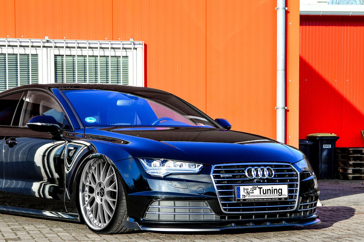 Cup Frontspoilerlippe mit Wings für Audi A7 C7 4G Facelift