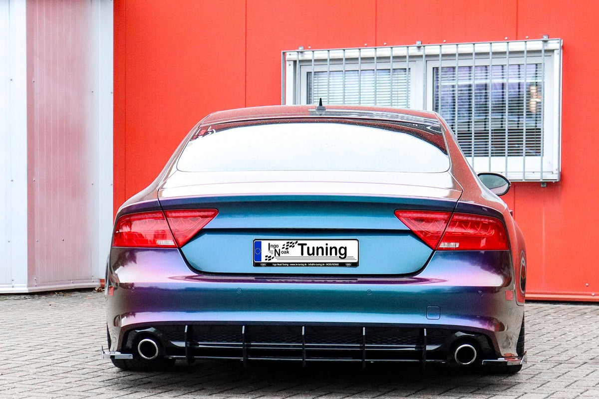 Gefräster Heckansatz aus ABS für Audi A7+S7 C7 4G mit S-Line