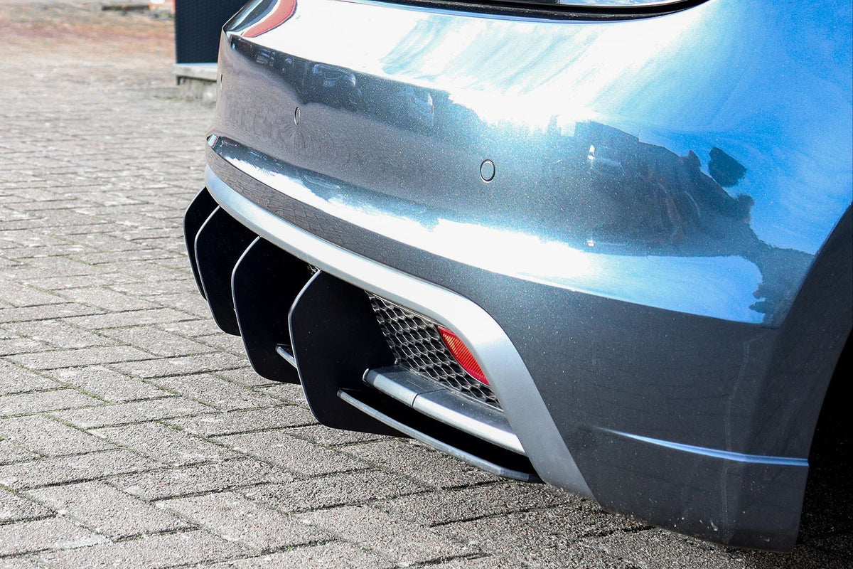 Racing Heckansatz Diffusor für Audi A1 8X S-Line, schwarz, aus Kunststoff, passt für Bj. 2010-2014, von Ingo Noak Tuning