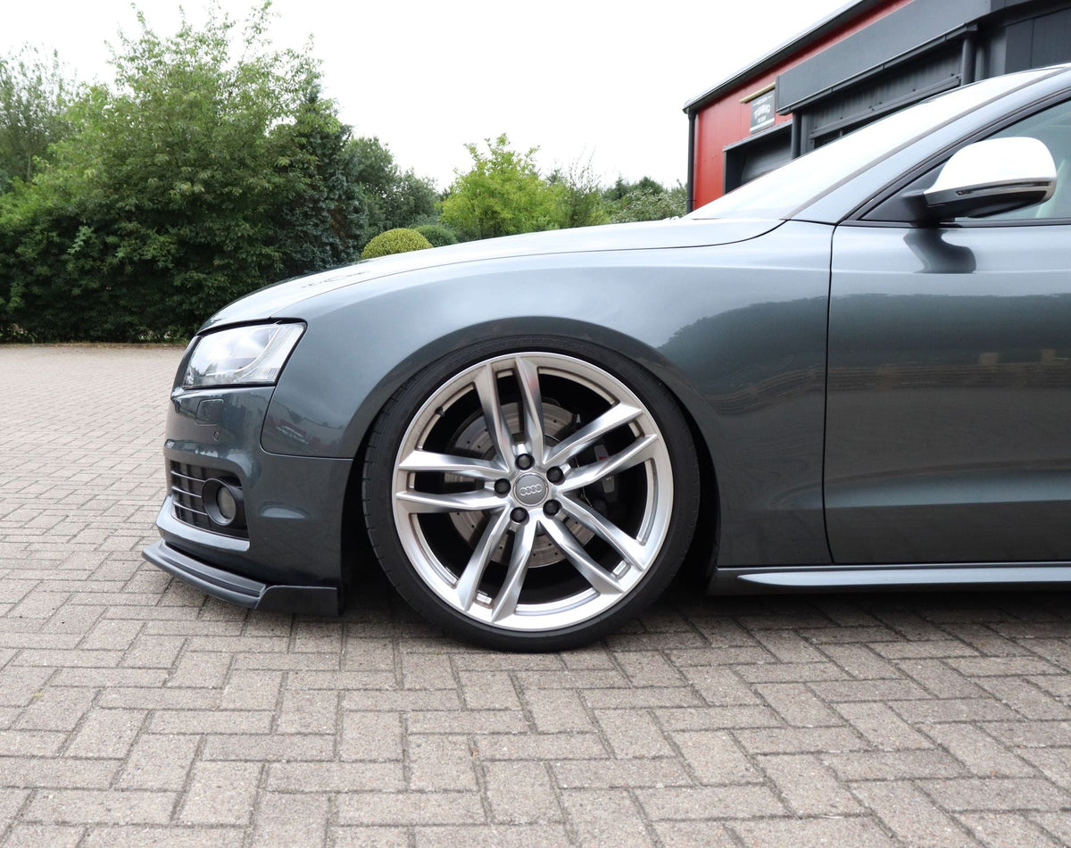 Cuplippe Frontspoilerlippe mit Wings aus ABS für Audi A5 B8
