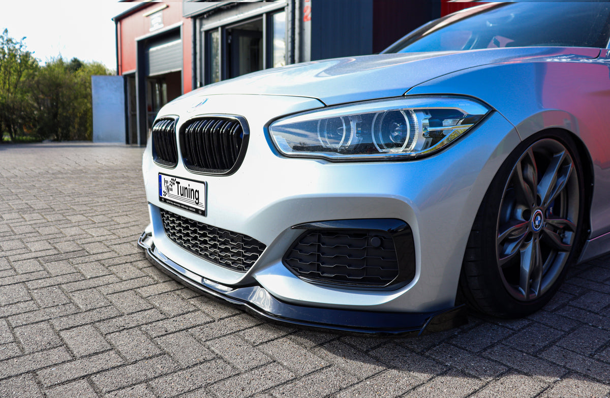 Frontspoilerlippe mit Wing für BMW 1er F20 M-140i, Ingo Noak Tuning, aus ABS, sichtbare Aerodynamikteile