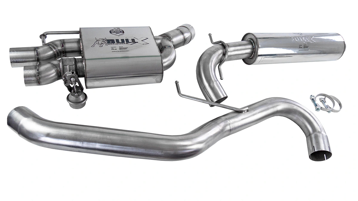 EGO-X Abgasanlage 3" Skoda Octavia 1Z, VW Jetta Mk5/6 2.0 T(F)SI 200PS (mit ECE*)