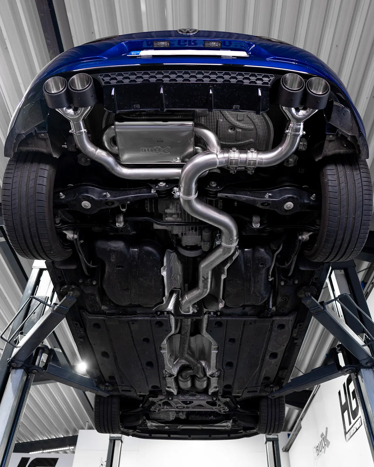 EGO-X Abgasanlage 3,5" VW Golf 7 R Facelift OPF (mit ECE*)