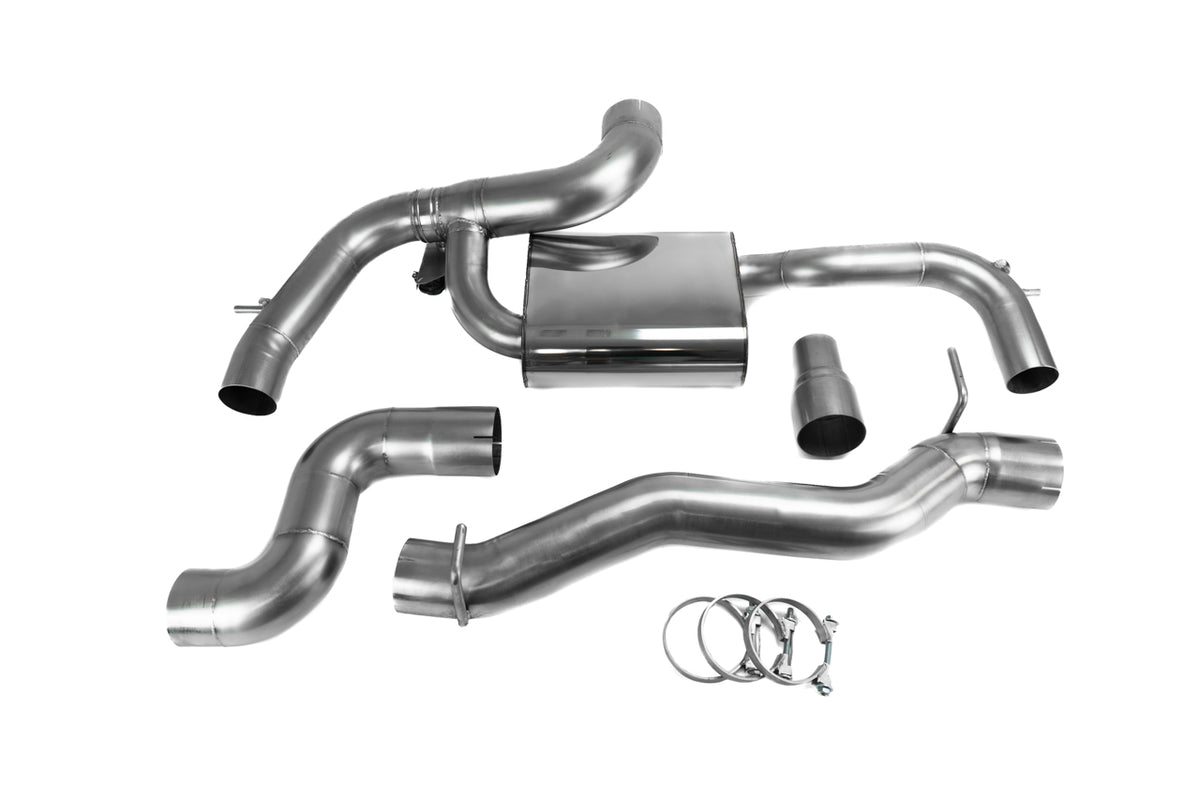 EGO-X Abgasanlage 3,5" VW Golf 8 R 320/333PS, Audi S3 8Y 310PS (82dB) inkl.Leistungssteigerung & Ein