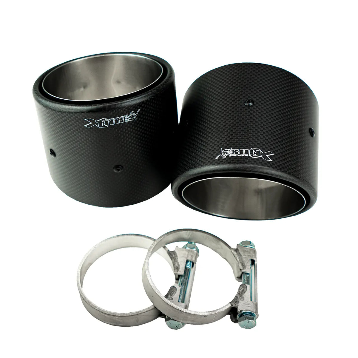 Bull-X Endrohrset: Carbon 2x114mm Hyundai i30N inkl. Performance