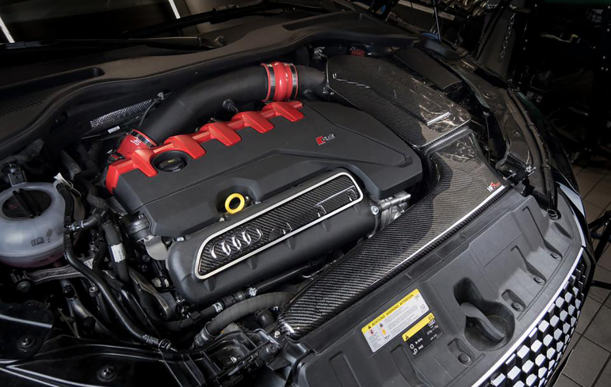 Echt-Carbon Saugrohrabdeckung Audi RS3 8V/8Y, TTRS 8S 367/400PS