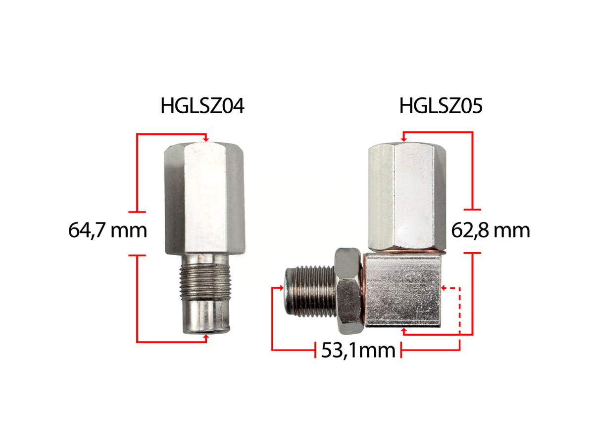 Lambdasonden Eliminator / Spacer inkl. Metallkat 90°C