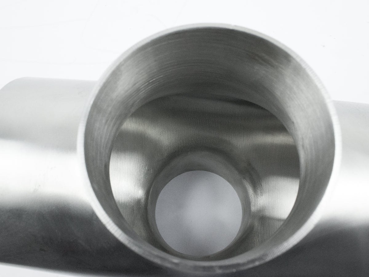 Edelstahl Kreuzstück Reduzierung 2mm Wandstärke